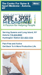 Mobile Screenshot of newyorkspineandsportmedicine.com