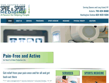 Tablet Screenshot of newyorkspineandsportmedicine.com